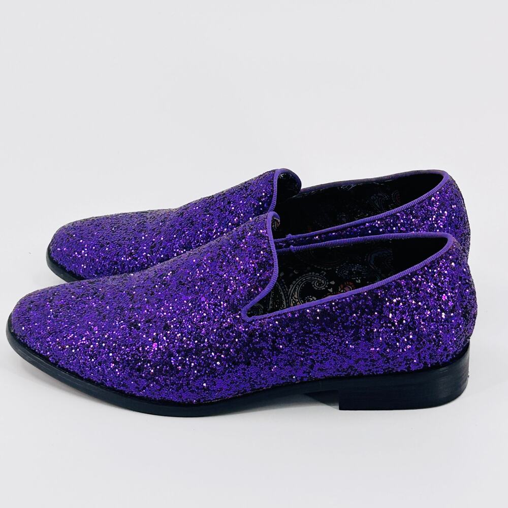 ENZO PURPLE GLITTER SHOES - Picture 5 of 9
